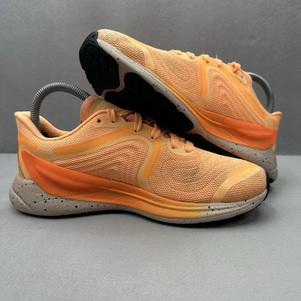 Womens Size 7.5 Lululemon Blissfeel Run 2 Shoes Flog Orange Athletic Running
